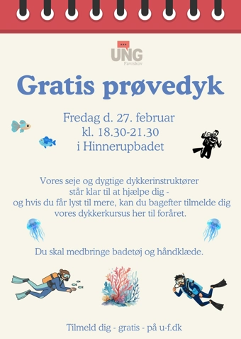 GRATIS prøvedyk fredag d. 27. februar 2026 - Klik for at tilmelde dig