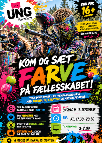 Paintball 16. september - Klik for at tilmelde dig
