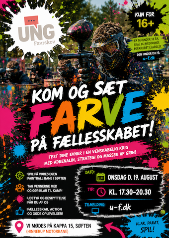 Paintball 19. august - Klik for at tilmelde dig