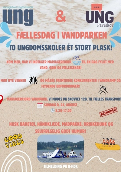 Vandparken Mariager Fjord plakat