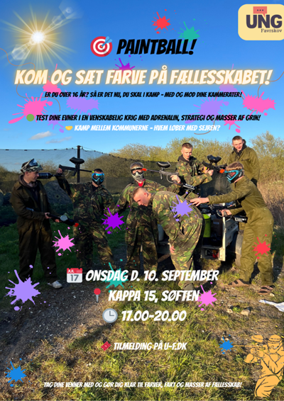 Paintball plakat