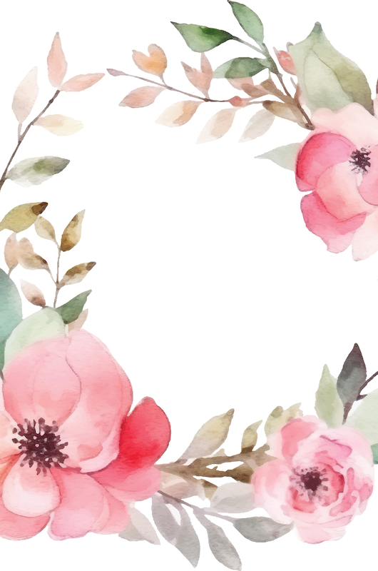 en blomsterkrans