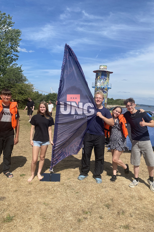 Unge fra sommercamp